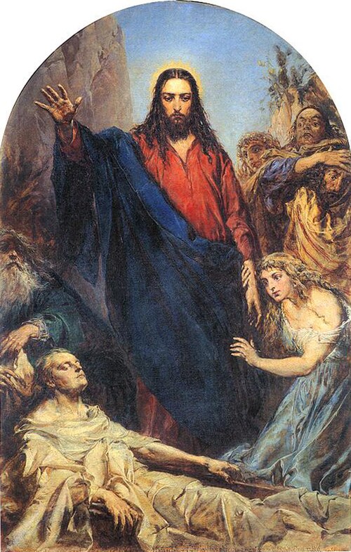 La résurrection de Lazare., 1867, Jan Matejko