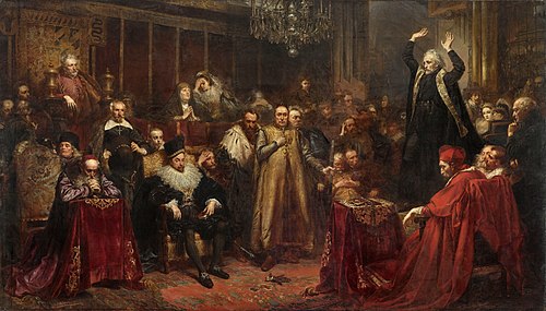Le Sermon de Piotr Skarga, 1864, Jan Matejko