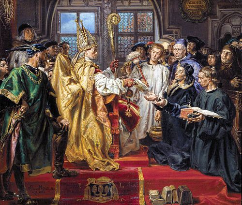 Founding of the Lubrański Academy in Poznań., 1886, Jan Matejko
