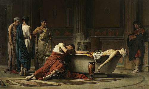 La mort de Sénèque, 1871, Manuel Domínguez Sánchez