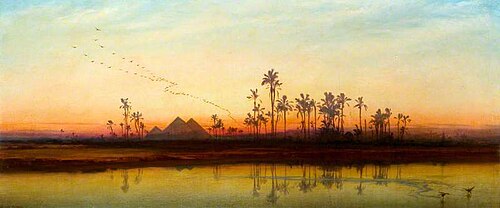 Sunset on the Nile, 1862, Frank Dillon