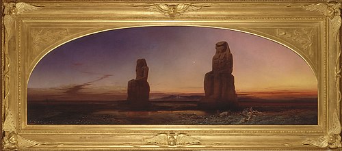 The Colossal Pair, Thebes, 1856, Frank Dillon