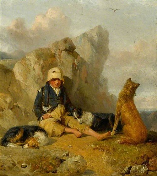 The Shepherd Boy with His Dogs, 1835, Thomas Woodward