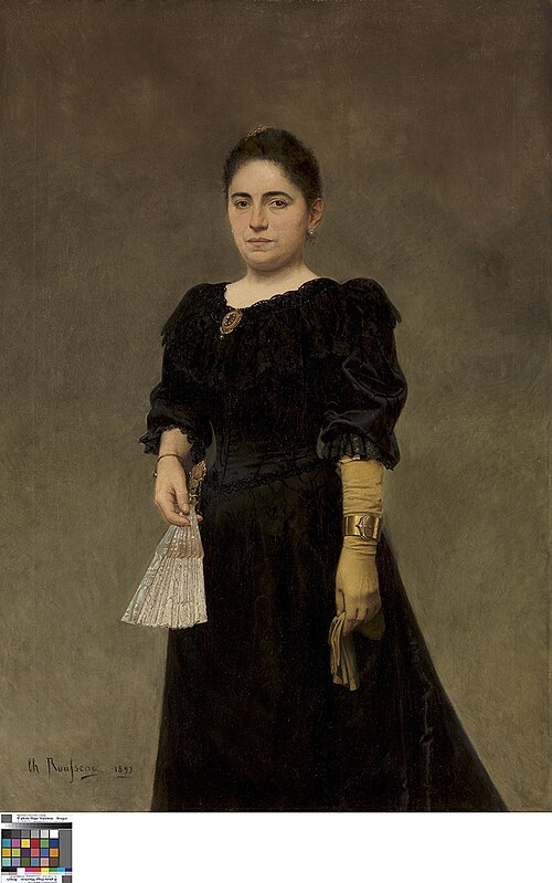 Portret van Honorine Dugardein, 1893, Charles Rousseau