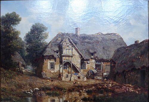 Une ferme à Ouerray, 1844, Alexandre Ségé