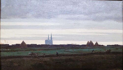 Scène de labours en Beauce, 1867, Alexandre Ségé