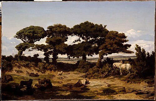 Les chênes de Kertregonnec, 1878, Alexandre Ségé