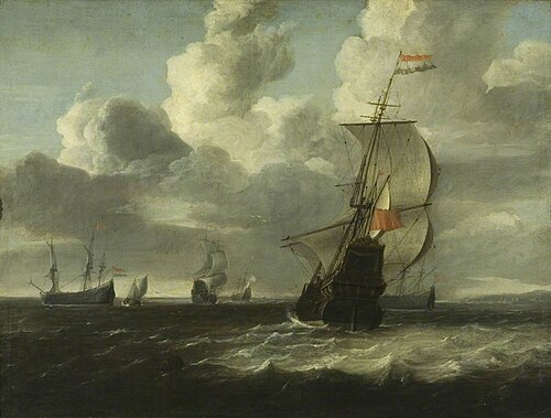Seascape (Man of War Setting Out), 1660, Jan Theunisz. Blanckerhoff