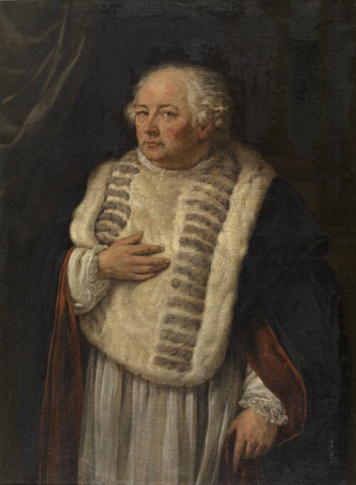 Portrait of the Antwerp canon Antoon de Vries, 1750, Guillaume Herreyns