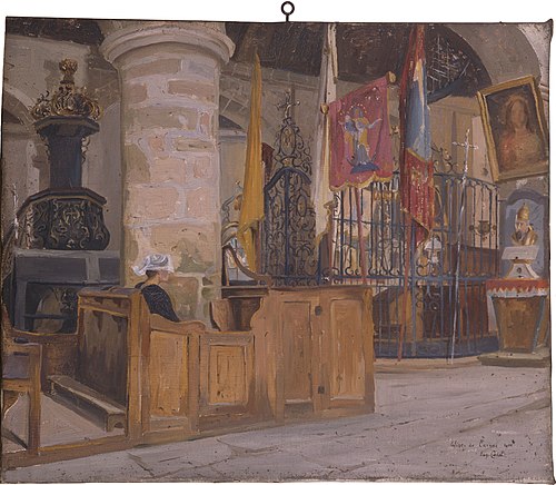 Église de Carnac, 1900, Eugène Cadel