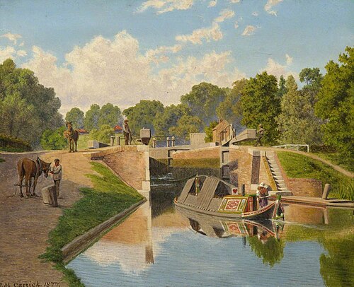 Lock on the Brent, 1877, John Mulcaster Carrick