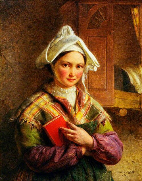 Peasant Woman of Brittany, 1861, Edward Hughes