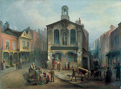 The Old Moot Hall, Leeds, 1825, Joseph Rhodes