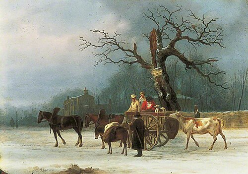 The Skyrack Oak, Leeds, 1839, Joseph Rhodes