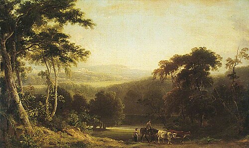 Landscape near Richmond, Yorkshire, , Joseph Rhodes