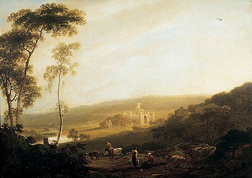 Kirkstall Abbey, Leeds, from the East, , Joseph Rhodes
