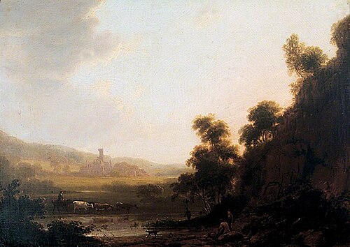 Kirkstall Abbey, Leeds, from the West, , Joseph Rhodes