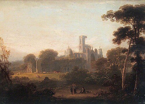 Kirkstall Abbey, 1800, Joseph Rhodes