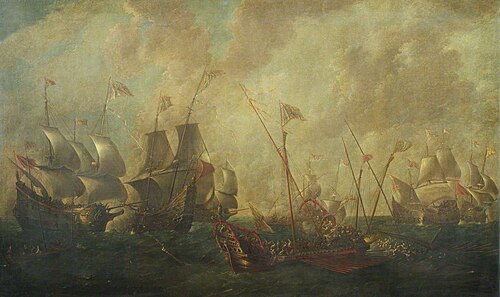 Action between galeasses and galleys in the Mediterranean, , Sebastian Castro