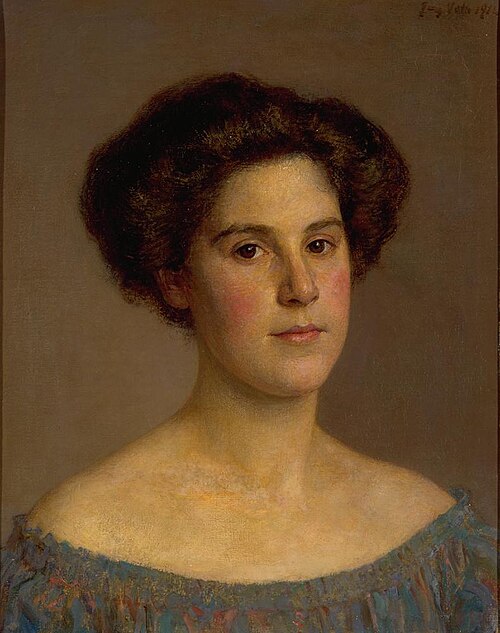 Portret van Henriette Kitty Gompertz-Wertheim, 1914, Jan Veth