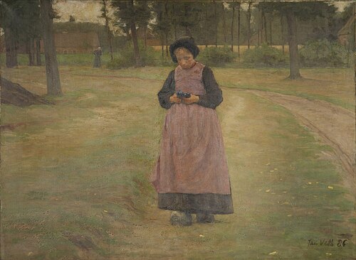 Girl from Laran with Cornflowers, 1886, Jan Veth