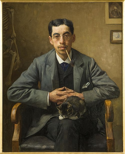 Dutch author Arnold Aletrino (1858-1916)., 1885, Jan Veth