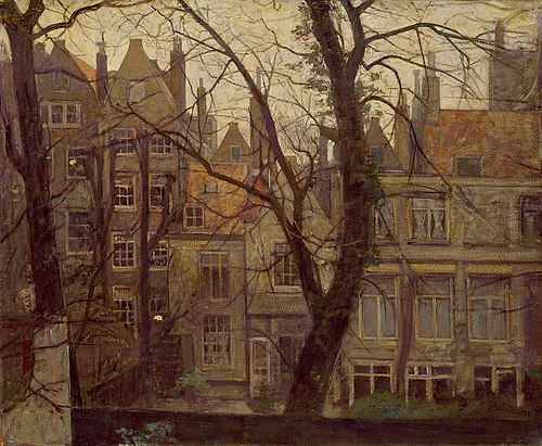 Uitzicht vanuit het atelier Keizersgracht 327, Amsterdam, 1924, Jan Veth