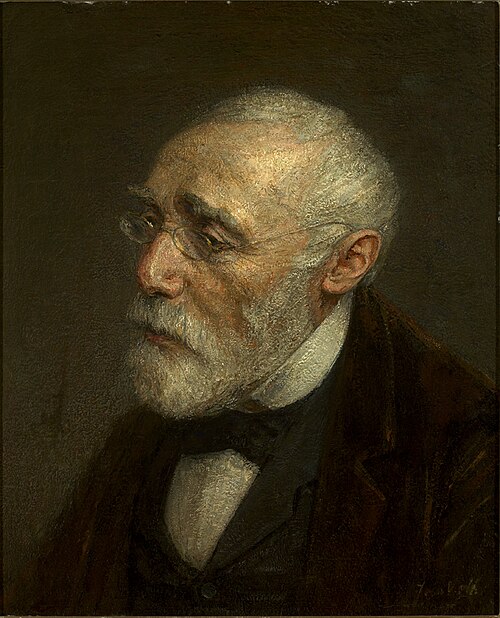 Portrait of Jozef Israels, 1895, Jan Veth