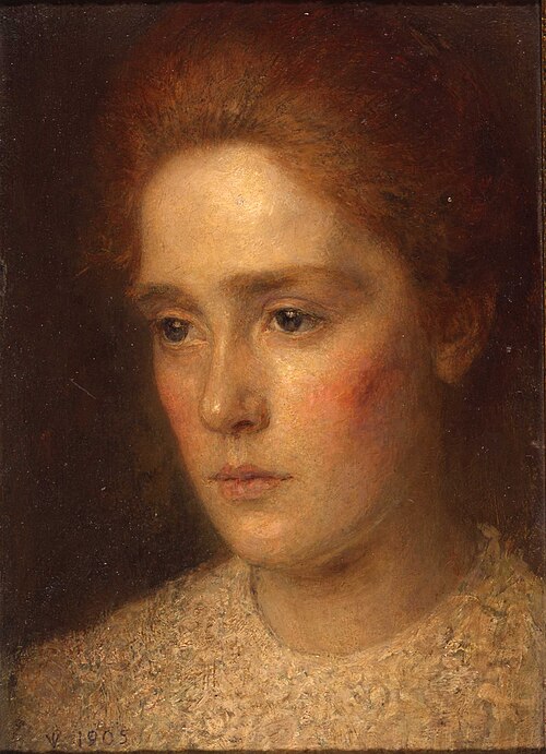 Portret van mejuffrouw Wiederbruggen, , Jan Veth