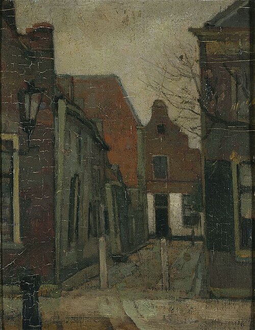 Straatje in Naarden, 1890, Jan Veth