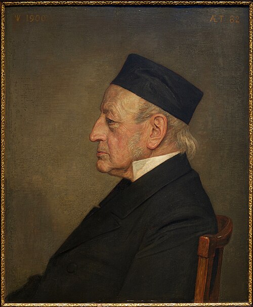 Portret van Gerardus Huibertus Veth, vader van de kunstenaar, 1900, Jan Veth