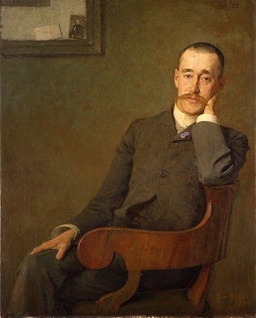 Portrait of Frank van der Goes, 1887, Jan Veth
