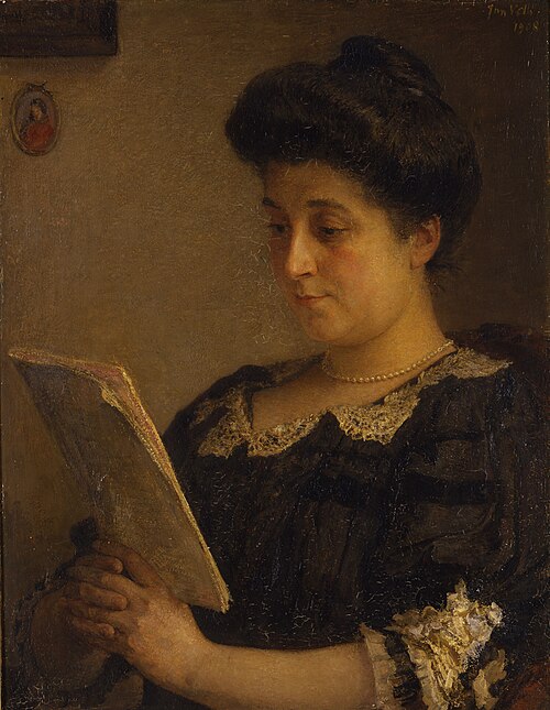 Portret van mevrouw H.J.E. Wertheim Salomonson-Hijmans, 1908, Jan Veth