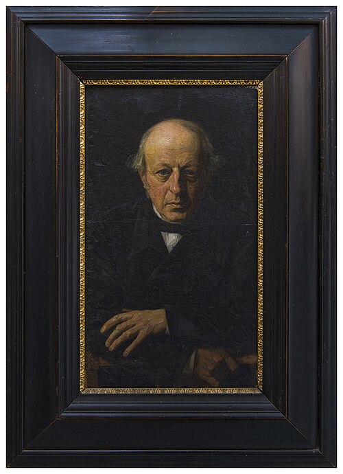 Portret van Gerardus Huibert Veth, vader van de schilder Jan Veth, 1884, Jan Veth