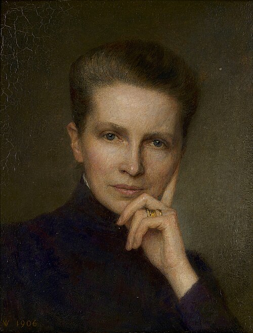 Portrait of Klazina Christina Winkler (1857-1924), 1906, Jan Veth
