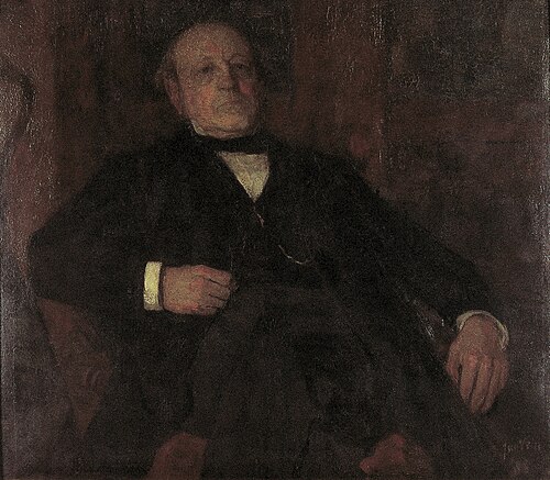Portrait of Gerardus Huibert Veth (1817-1907), 1888, Jan Veth