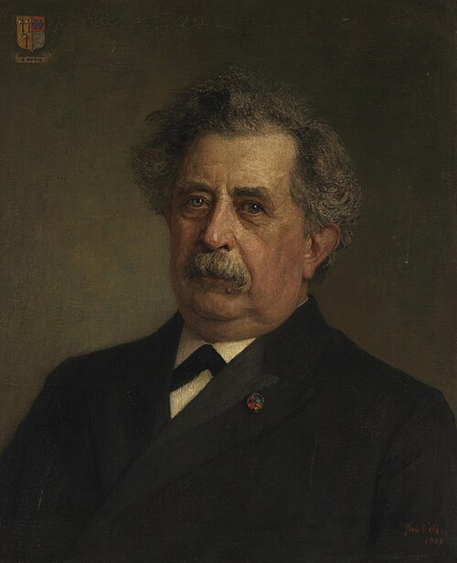 Portrait of Jan Hudig (1838-1923, Alderman of Rotterdam 1892-1909), 1909, Jan Veth
