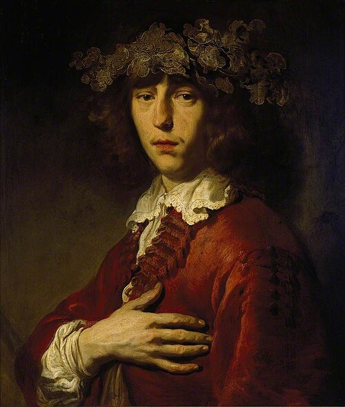 A young Man wearing a Wreath of Vine Leaves, 1630, Jacob Adriaensz Backer