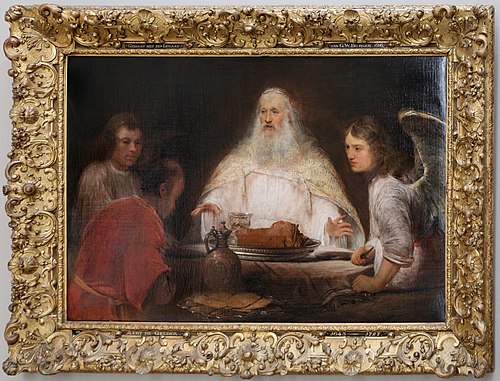 Abraham and three Angels, 1680, Arent de Gelder