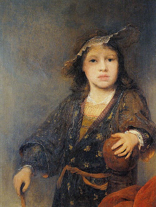 Portrait of an unknown boy with a ball, 1710, Arent de Gelder