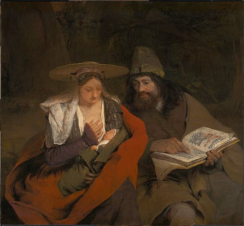 Repos pendant la fuite en Égypte, 1690, Arent de Gelder