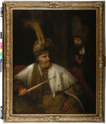 Haman before Ahasuerus, 1682, Arent de Gelder