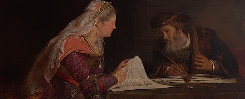 Esther and Mordecai, 1685, Arent de Gelder