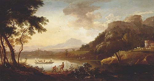 Landscape with Figures, 1691, Adriaen van Diest