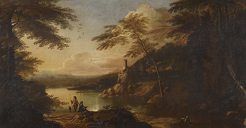 Landscape with Figures, 1690, Adriaen van Diest