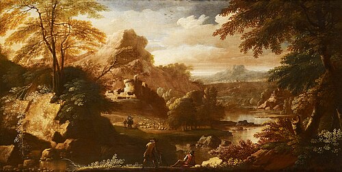 Landscape with Figures, 1690, Adriaen van Diest