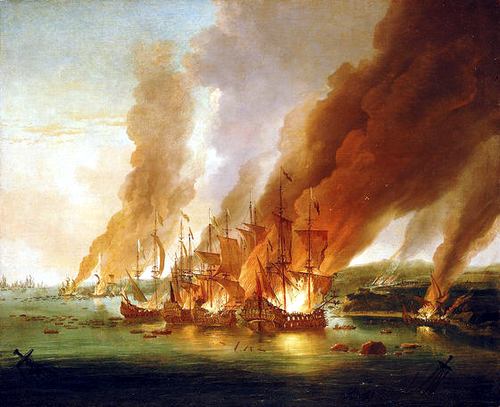 The Battle of La Hogue, 23 May 1692, 1698, Adriaen van Diest