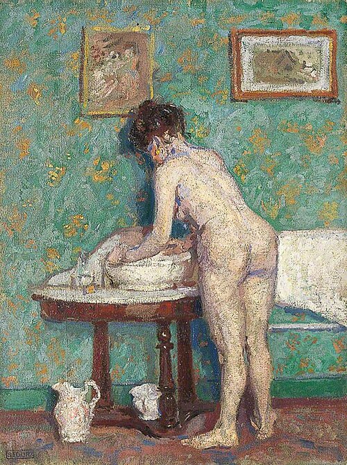 Interior with Nude, 1907, Spencer Frederick Gore