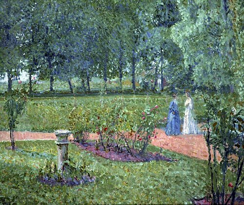 The Garden, Garth House, 1908, Spencer Frederick Gore
