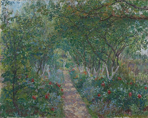 The Garden, Hertingfordbury, 1909, Spencer Frederick Gore